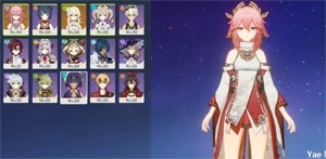 Yae C1 + Estrela Invernal AR 30 - Genshin Impact