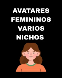 Pack de Avatares Femininos Animados para Canais Dark | Conte - Redes Sociais