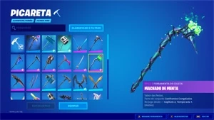 Conta Fortnite com skins antigas e minty pickaxe