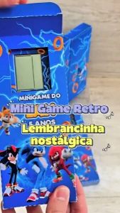 Arquivo Digital Molde Caixa para Mini Game Sonic em Studio - Outros