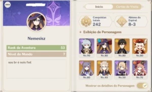 ✔Conta com 5 personagens 5 estrelas - Genshin impact ✨