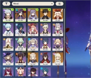 ✔Conta com 5 personagens 5 estrelas - Genshin impact ✨