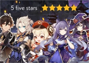 ✔Conta com 5 personagens 5 estrelas - Genshin impact ✨