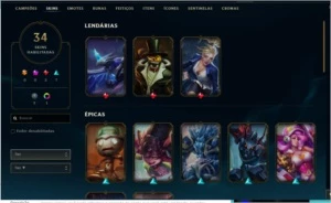 Conta lol sivir caçadora,ward riot - League of Legends
