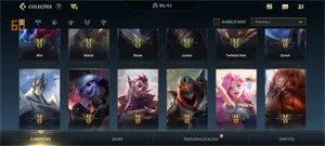 WILD RIFT 84 SKINS DESAFIANTE TODAS TEMPORADAS; ATUAL GM - League of Legends: Wild Rift LOL WR