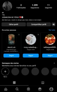 Vendo conta de Instagram com 1k de seguidores - Redes Sociais