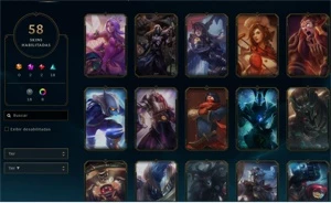 Conta LVL 269. 98 CHAMPS, 41K DE ESSENCIA E 56 SKINS!! - League of Legends LOL