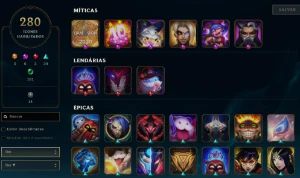 Conta De Lol Com 188 Skins Habilitadas Elo Prata 1 Flex 1/1 - League of Legends