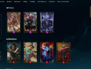 conta lol platina 2 - passe hall of legends completo+floresc