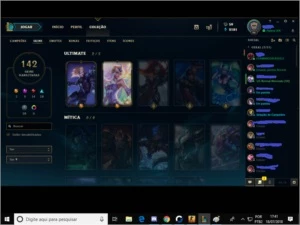 Conta de league of Legends Platina V LOL