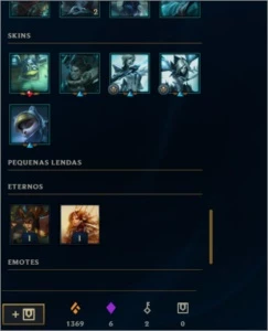 conta do lol com skins raras,épicas,ultimates e vitoriosas - League of Legends