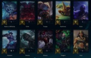 Conta de lol level 95 com 18 skins.  - League of Legends