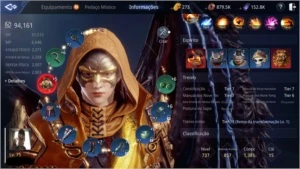 LANCER 75 (94K PP) ARMOR ÉPICA- ARMA +8e 3 COUROS E 1 CHIFRE - MIR4
