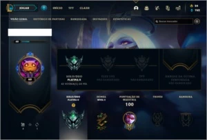 Conta platina 2 com 13 skins e 35 champs ( MAIN ADC ) - League of Legends LOL