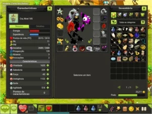 Conta dofus touch cra 185, iop 172, sram 159 e ladino 157