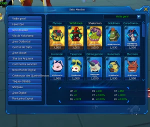 Conta Susanomon shin, Luce, x5, falta só o bagra pro Darknes - Digimon Masters Online DMO