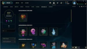 VENDO MINHA CONTA DO LOL 292 SKINS 25 PAG DE RUNAS LV 357 - League of Legends
