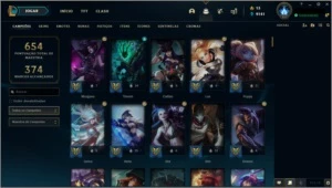 VENDO MINHA CONTA DO LOL 292 SKINS 25 PAG DE RUNAS LV 357 - League of Legends