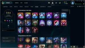 VENDO MINHA CONTA DO LOL 292 SKINS 25 PAG DE RUNAS LV 357 - League of Legends