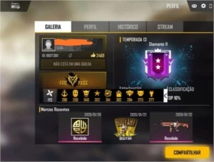 CONTA COM MAIS DE 10 PASSES, 8-BIT E MERCENÁRIOS. - Free Fire