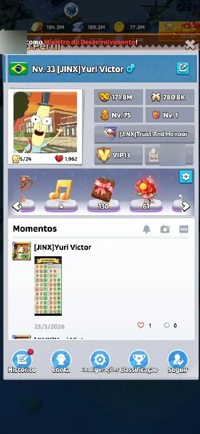 Conta Base 33 Last War - Outros
