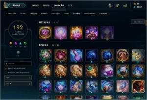 VENDO CONTA NO LOL PLAT3, QUASE TODOS OS CHAMP e 380 skins - League of Legends