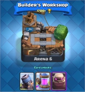 conta clash royale arena 6 com, 1 lendaria
