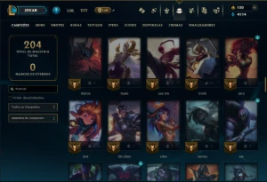 Esmeralda 2 com 100 Champs e 18 Skins - League of Legends LOL