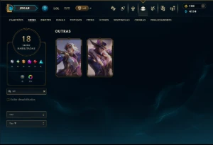 Esmeralda 2 com 100 Champs e 18 Skins - League of Legends LOL