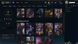Conta Lol - 18 Skins / 48Campeões /  Unranked - League of Legends