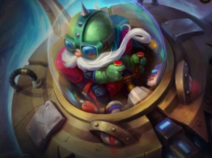 Smurf mega rara: Corki UFO (OVNI) - League of Legends LOL