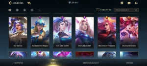 conta Wild Rift platina IV, 31 skins - League of Legends: Wild Rift LOL WR