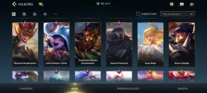 conta Wild Rift platina IV, 31 skins - League of Legends: Wild Rift LOL WR