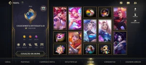conta Wild Rift platina IV, 31 skins - League of Legends: Wild Rift LOL WR