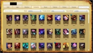CONTA LEAGUE OF LEGENDS LOL