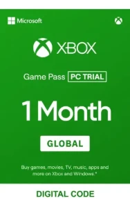 Xbox Gamepass PC 1 MES TRIAL 25 digitos Brasil - Assinaturas e Premium