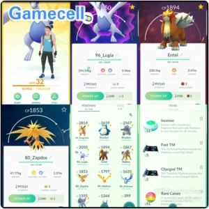 Conta Pokémon GO Nível 32 Time Instinct - Todos os Lendários
