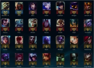 CONTA PRATA4 MUITOS ICONES TOP BARATA - League of Legends LOL