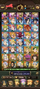 Conta de 7ds 380 gemas start perfeito sem vínculos. - Seven Deadly Sins