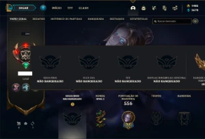 Conta Unranked com TODOS os champs e 111 Skins + 1400 RP - League of Legends LOL