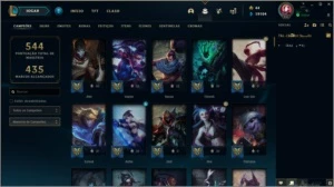 Conta de LOL Todos os champions 250+ skins 19k blue essence - League of Legends