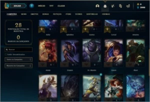 Conta ouro 3 com 3 skins e 32 champs - League of Legends LOL