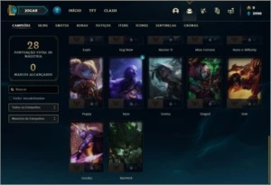 Conta ouro 3 com 3 skins e 32 champs - League of Legends LOL