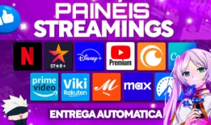 Netflix Disney HBO max e mais painéis - Assinaturas e Premium