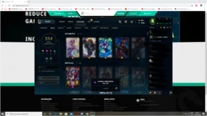 Conta League of Legends - Ouro 4 354 skins - 34 sentinelas LOL