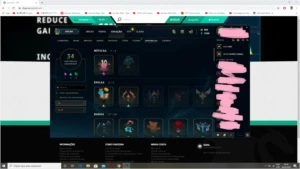 Conta League of Legends - Ouro 4 354 skins - 34 sentinelas LOL