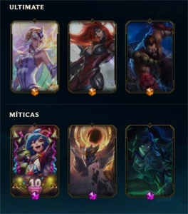Conta Platina I com +170 skins e +140 Essência mítica - League of Legends LOL