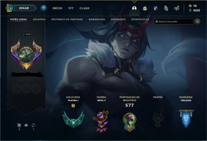 Conta Platina I com +170 skins e +140 Essência mítica - League of Legends LOL