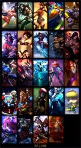 conta lol prata v varias skins - League of Legends