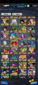 Conta dragon ball legends quase todos bonecos (day 1)